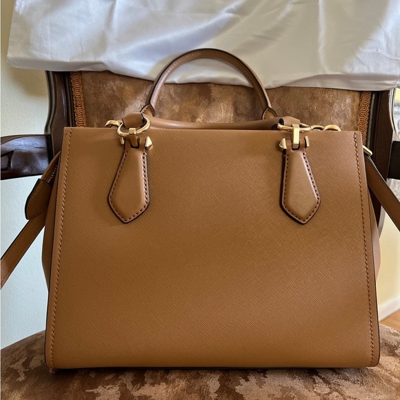 Michael Kors Marilyn medium bag color block pale peanut white - Picture 7 of 14